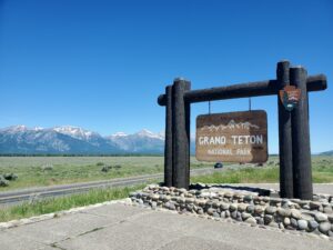 Grand Teton Park sign