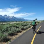 Teton park bike path