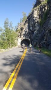 tunnel before the loop glacier park