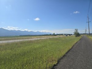 biking polson to ronan by the missno mountains