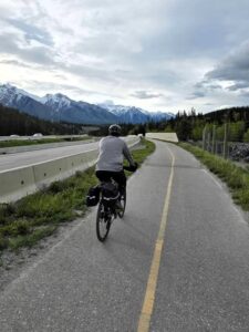 start of the legacy bike trial along the highway