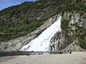 nugget falls mendenhall glacier