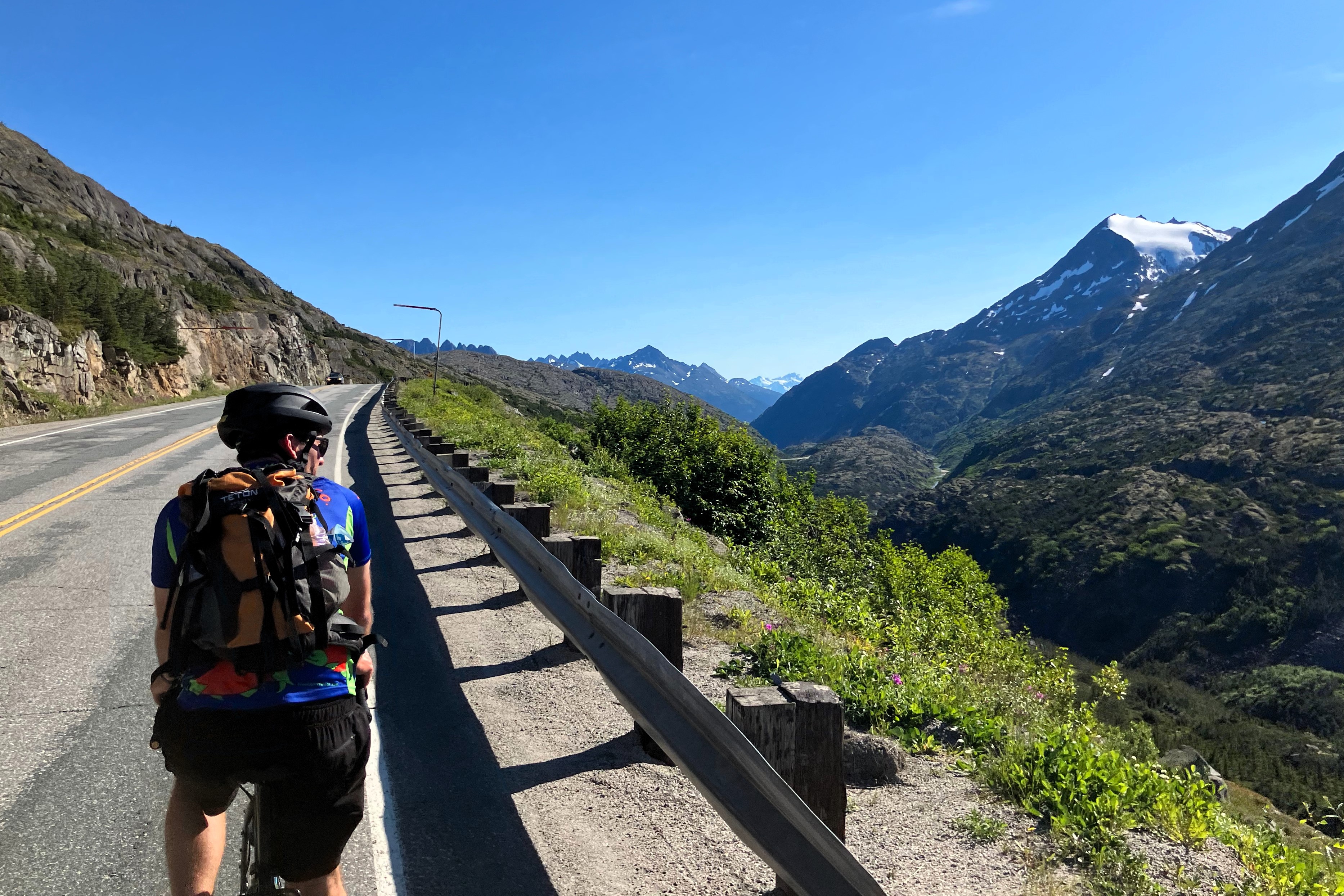 top of klondike highway biking