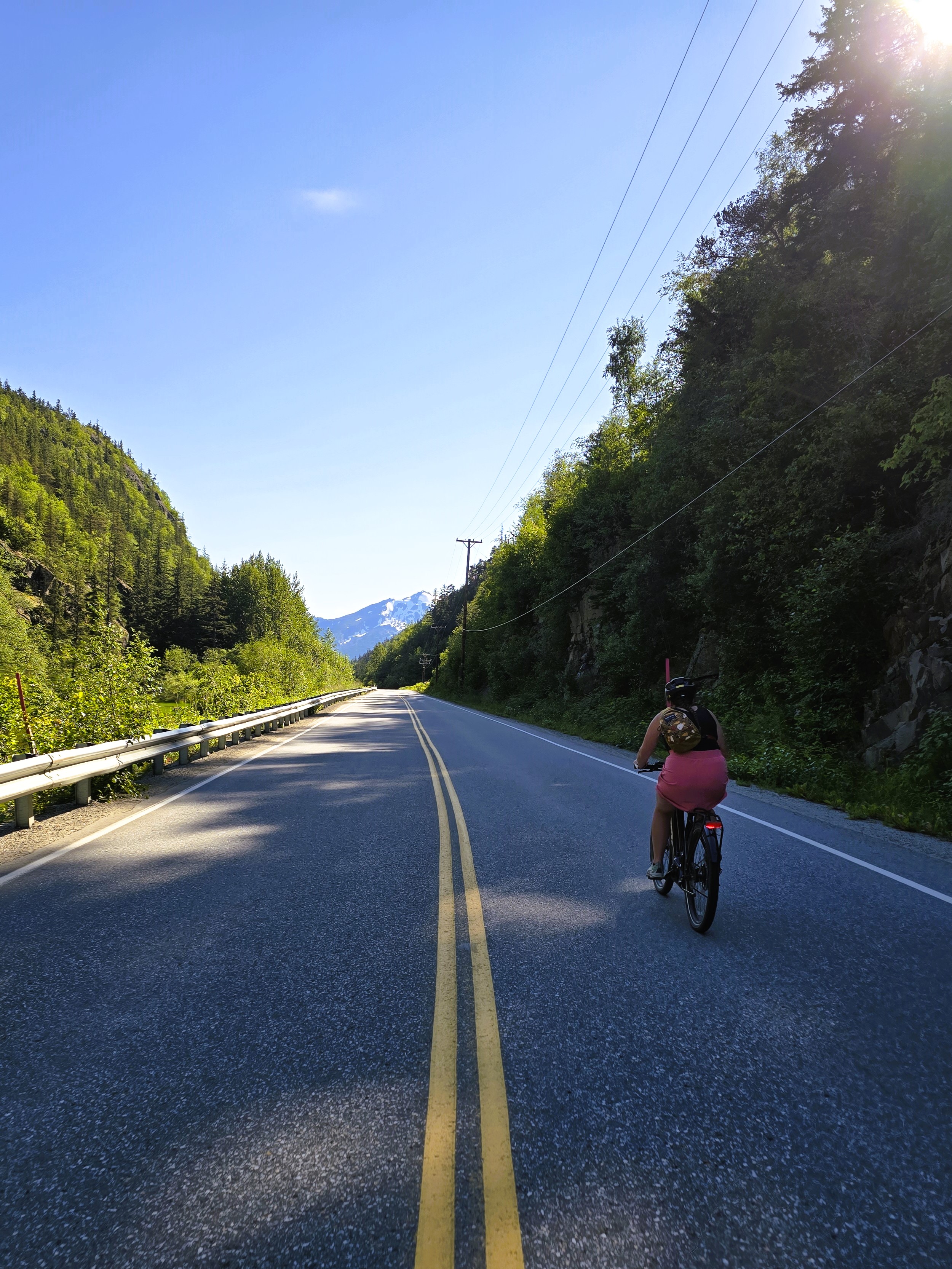 climbing klondike highway in skagway