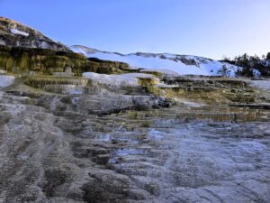 mammoth hot springs boardwalk yellowstone